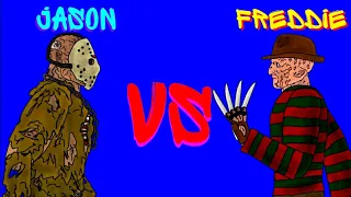 JASON (Джейсон) VS FREDDY (Фредди) рисуем мультфильм 2