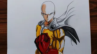 How to draw one punch man (saitama) || step by step tutorial || #drawing #anime