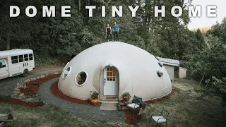 Concrete Dome Tiny Home - Full Tour! (800 sqft)