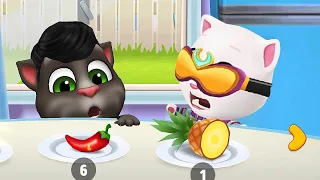 WHO IS THE BEST? My Talking Angela Cyber vs Talking Tom Friends?