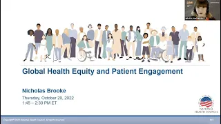 Global Health Equity and Patient Engagement: SPES 2022