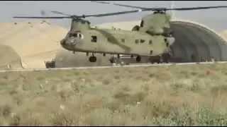Chinook pilot does fancy flying in Afghanistan- part 2