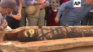 👑One hundred new mummies discovered in Egypt 👑کشف صد تابوت مومیایی و ۴۰ مجسمه در ساقرای مصر