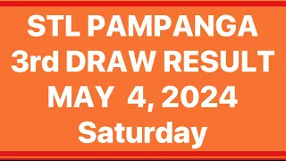 STL PAMPANGA RESULT 3rd DRAW RESULT MAY 4, 2024 at 8PM DRAW | STL JUETENG PARES RESULT TODAY