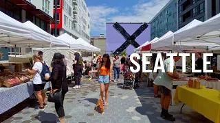 Capitol Hill Farmers Market 🇺🇸 Walk Seattle 2023