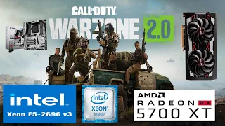 Call Off Duty Warzone 2.0 (Ressurgencia) Xeon E5 2696 V3 + RX 5700 XT (Full HD 1080p Equilibrado)