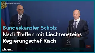 Pressekonferenz mit Olaf Scholz und Daniel Risch