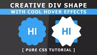 CSS Creative Div Shape with Cool Hover Effects - html5 Css3 Hover Effect - Tutorial