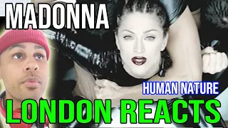 London boy FIRST Reaction to Madonna - Human Nature (Official Video)