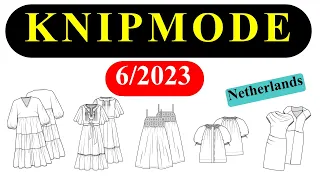 KNIPMODE 6/2023 ❤️ #burda extra #Fashion Style 😍Full Line Drawings 🌸 Технические Рисунки 👗✂️🧵🪡