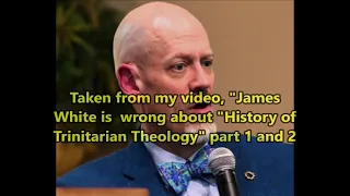 James White"s "historical claims" contradict Dr. Needham's church history