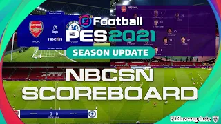 PES 2021 NBCSN Premier League Scoreboard