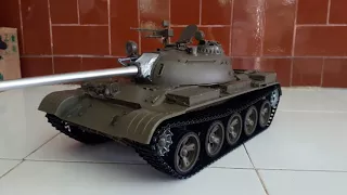 1/16 Rusian T55 Hooben - Test run after assembly