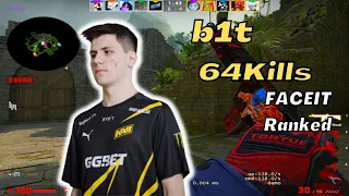 b1t 64Kills @ FACEIT 5v5 ranked / Jan 16, 2023 / CSGO POV