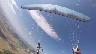 Oblík (Raná) - CR, 14.8.2021, Ozone Enzo 3, Turbulent Thermall, Hill soaring, Paragliding, Czech Rep