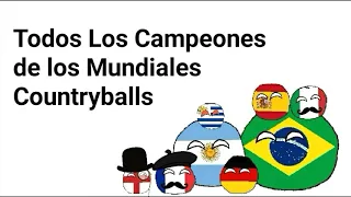 Todos los Campeones de los Mundiales de Fútbol - Countryballs
