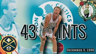 Larry Bird’s Greatest Games • 43 PTS • 8 REB • 13 AST • #Celtics vs #Nuggets 1990