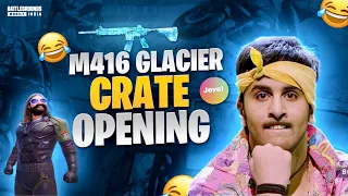 M416 GLACIER & AKM CRATE OPENING AND UPGRADE BGMI JEVEL FUNNY #jevel #createopening #m416