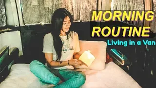 SOLO FEMALE VAN LIFE: My Morning routine ✨ 2018 | Hobo Ahle