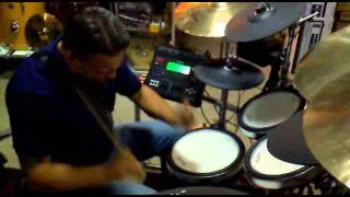 Trendkill Method guitarist play drums