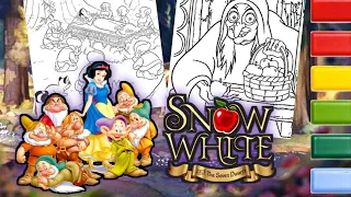 Snow White Coloring Page #11 | Coloring Disney Princess Snow White and The Seven Dwarfs