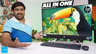 HP 27 i3 12th Gen All in One PC Unboxing & Review 2023⚡Best All In One Under 55K [HIndi]🔥