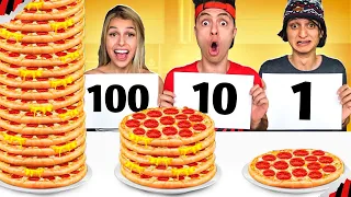 DESAFIO DAS 100 CAMADAS! O NÚMERO QUE VOCÊ SAIR, VOCÊ VAI COMER, PARTE 5!   Desafio