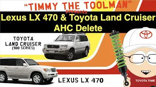 Lexus LX 470 & Toyota Land Cruiser 100 Series AHC Delete (Suspension Install)