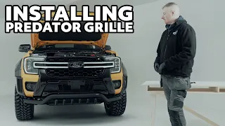 How To Install 2023+ Ford Ranger Predator Night Hawk Grille with LEDs