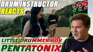 Drum Teacher reacts to Little Drummer Boy - Pentatonix | Drum Teacher Reacts to Christmas