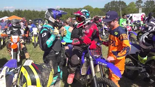 Nathans 40 mile dirt bike race through the woods! Hare scramble SCORCS motor bike bike race!!