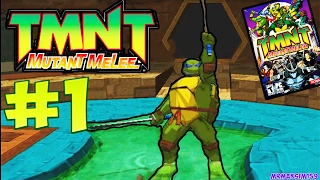 TMNT 3: Mutant Melee - Прохождение Игры #1 (Файтинг с ужасной графикой ?!) - ЗА ЛЕОНАРДО Часть 1