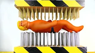 STRETCH ARMSTRONG BETWEEN NAIL BEDS (HYDRAULIC PRESS EXPERIMENT)