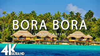 FLYING OVER BORA BORA (4K UHD) - Relaxing Music Along With Beautiful Nature Videos - 4K Video Ultra