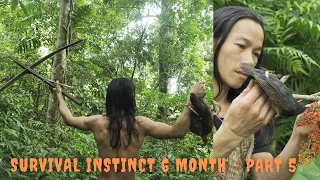 Survival Instinct - The 6 Month Survival Challenge In The Jungle - part 5