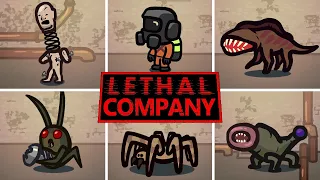 LETHAL COMPANY MONSTERS Pets in Among Us (animation)