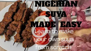 The easiest homemade peanut butter suya for nigerians in diaspora #suya #streetfood #suyaspice