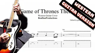 Game of Thrones Theme Western Guitar TAB - electric guitar tab - PDF