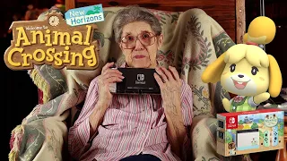 88-Year-Old Grandma Unboxing Animal Crossing New Horizons Switch