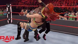 |RAW| BECKY LYNCH VS NIKKI CROSS VS IYO SKY VS EMBER MOON WINNER FACE LIV MORGAN AT FASTLANE