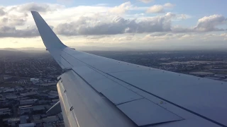 Qantas B737-800 Sunset Landing into Brisbane | Great CBD Views