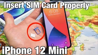 iPhone 12 Mini: How to Insert SIM Card Properly & Double Check Settings