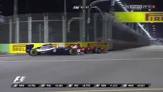 2012 Singapur GP  Felipe Massa'dan Bruno Senna'ya muhteşem atak