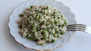 РИС с зеленым горошком / ВЕГАНСКОЕ блюдо