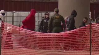 US border patrol agents start moving migrants out of holding facility in Eagle Pass