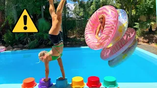 INSANE ACRO GYMNASTICS OBSTACLE COURSE!!! Twin Vs Twin!