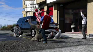 GTA 5 - REAL STREET HUSTLER - ROBBED A BANK IN PALETO ALMOST GOT CAUGHT #15