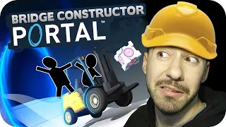 Puentes, Portales y GLaDOS! | Bridge Constructor Portal - Luh