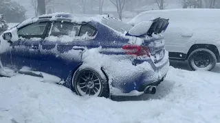 My STI vs. a Blizzard... EFFORTLESS!!!!