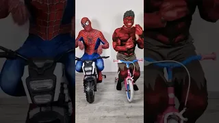 Red Hulk and Spiderman Patli Kamariya More hi hi #shorts #hulk #spiderman